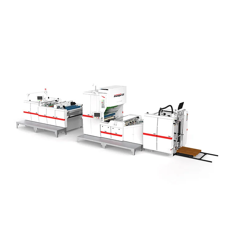 Avtomatski stroj za laminiranje z verižnim nožem za odstranjevanje prahu